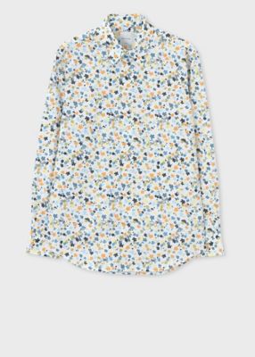 ＜Paul Smith (Men)＞”Ｌｏｇｏ　ｆｌｏｗｅｒ”　プリントシャツ（１４３３０６７２００９０１Ｕ＿＿＿＿）