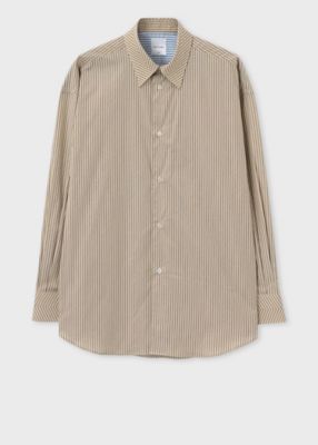 ＜Paul Smith (Men)＞コンビネーションストライプ　シャツ（１４３３０９７２００８２０Ｙ＿＿＿＿）