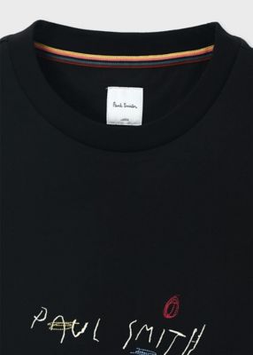 【お洒落感】Paul Smithポールスミス Doodle Logo Tシャツ Paul Smith】素敵！手書き風ロゴ 