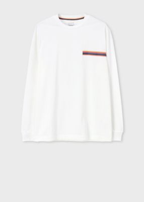 ＜Paul Smith (Men)＞アーティストストライプポイント　長袖Ｔシャツ（１４３５６０５６０００４９Ｘ＿＿＿＿）