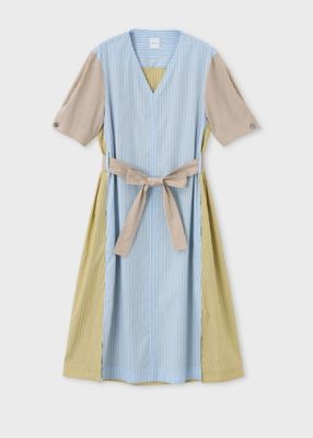 ＜Paul Smith (Women)＞ウィメンズ　ストライプドッキング　ワンピース（１４５０５４５９７Ｄ）