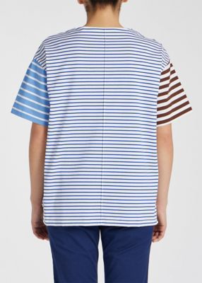 ウィメンズ　ミックス　ボーダー　半袖Ｔシャツ（１４５４０４Ｊ３５５）