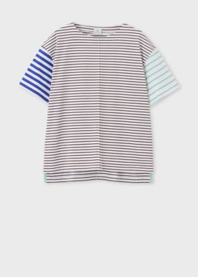 ウィメンズ　ミックス　ボーダー　半袖Ｔシャツ（１４５４０４Ｊ３５５）