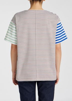 ウィメンズ　ミックス　ボーダー　半袖Ｔシャツ（１４５４０４Ｊ３５５）