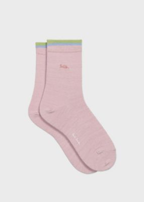 ＜Paul Smith (Women)＞ウィメンズ　エンブロイダリー　ラメ　ソックス（１４５６１１８２００ＣＳＷ＿＿＿＿＿）