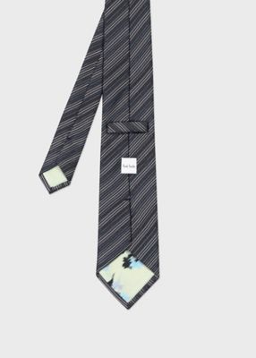 【新品未使用】ポールスミス　ネクタイピン　ブラックストライプ Paul Smith - 新品未使用 ポールスミス タイピン（ストライプ