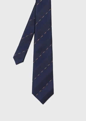 美品✨Paul Smith ネクタイ ポールスミス ジャガード 光沢感