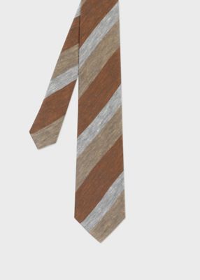 Paul Smith (Men)/ポール・スミス "Hand Paint Stripe" タイ(150028552MJ) 321ベージュ ネクタイ【三越伊勢丹/公式】