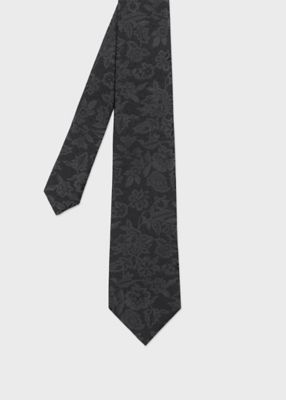 Paul Smith (Men)/ポール・スミス ジャカードフローラル タイ(150045552MJ)