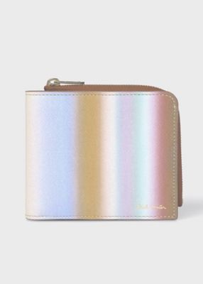 ＜Paul Smith (Men)＞”Ｓｍｉｔｈ　Ｓｔｒｉｐｅ”　ラウンドジップ　２つ折り財布（１５０２１６７９７０）