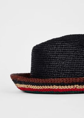 ”Ｓｉｇｎａｔｕｒｅ　Ｓｔｒｉｐｅ”　ストローハット（１５０３１７９３０Ａ）