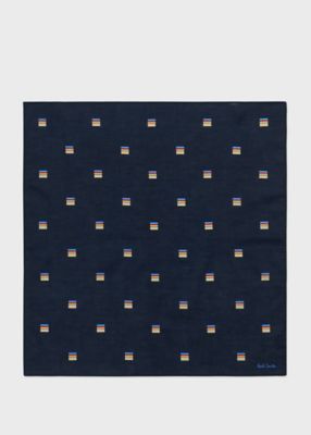 ”Ｓｉｇｎａｔｕｒｅ　Ｓｔｒｉｐｅ　Ｓｑｕａｒｅ”　ハンカチ（１５０３５４ＨＡＮＫ）
