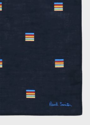 ”Ｓｉｇｎａｔｕｒｅ　Ｓｔｒｉｐｅ　Ｓｑｕａｒｅ”　ハンカチ（１５０３５４ＨＡＮＫ）