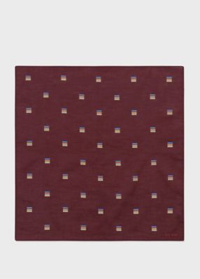 Paul Smith (Men)/ポール・スミス ”Ｓｉｇｎａｔｕｒｅ　Ｓｔｒｉｐｅ　Ｓｑｕａｒｅ”　ハンカチ（１５０３５４ＨＡＮＫ）