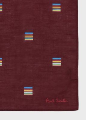 ”Ｓｉｇｎａｔｕｒｅ　Ｓｔｒｉｐｅ　Ｓｑｕａｒｅ”　ハンカチ（１５０３５４ＨＡＮＫ）