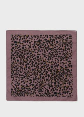 ＜Paul Smith (Men)＞”Ｌｅｏｐａｒｄ”　ハンカチ（１５０３５５ＨＡＮＫ）