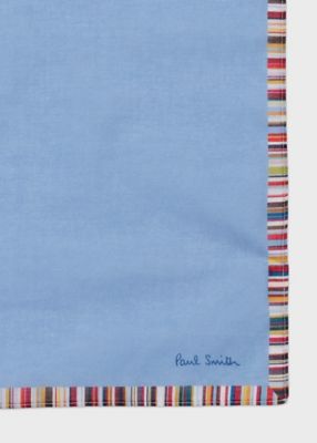”Ｓｉｇｎａｔｕｒｅ　Ｓｔｒｉｐｅ”　エッジ　ハンカチ（１５０３５８ＨＡＮＫ）