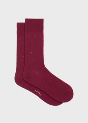 Paul Smith (Men)/ポール・スミス コントラストドット ドレスソックス(150605DR)