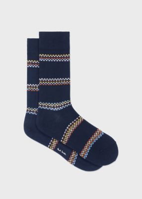 ボーダーPAUL SMITH カラーブロックソックス3足セット Paul Smith｜【公式】アーティストストライプブロック ソックス