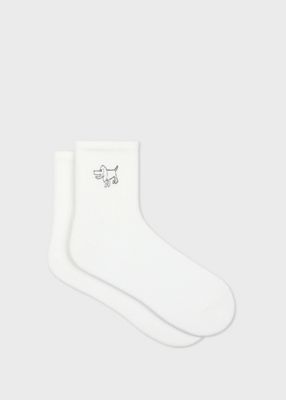 Paul Smith (Men)/ポール・スミス Ｄｒａｗｎ　ｂｙ　Ｐａｕｌ　”Ｄｏｇ”　リブソックス（１５０６５８ＭＤ２）