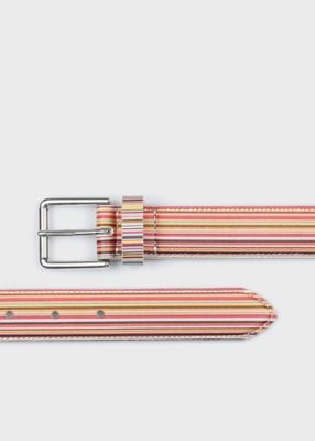 ＜Paul Smith (Men)＞シグネチャーストライプ　ベルト（１５０７０１ＣＭ）