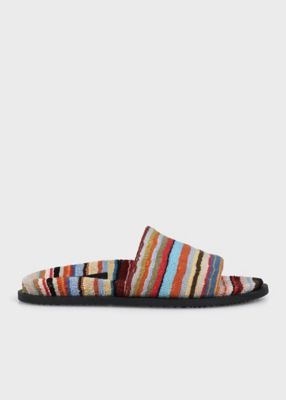 ＜Paul Smith (Men)＞”Ｓｉｇｎａｔｕｒｅ　Ｓｔｒｉｐｅ”　サンダル（１５０８１４ＤＲＵ）