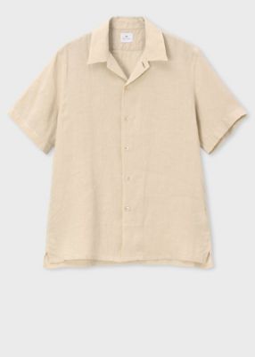 【24SS】ポールスミス Sunflare オープンカラーシャツ リネン 麻 24SS】ポールスミス Sunflare オープンカラーシャツ リネン 麻