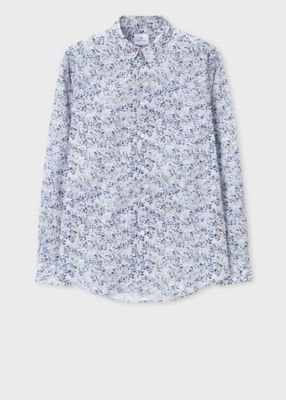 ＜Paul Smith (Men)＞”Ｔｅｘｔｕｒｅｄ　Ｆｌｏｒａｌ”　プリントシャツ（１５２３０８１４９ＴＮ）