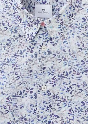 ”Ｔｅｘｔｕｒｅｄ　Ｆｌｏｒａｌ”　プリントシャツ（１５２３０８１４９ＴＮ）