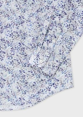 ”Ｔｅｘｔｕｒｅｄ　Ｆｌｏｒａｌ”　プリントシャツ（１５２３０８１４９ＴＮ）