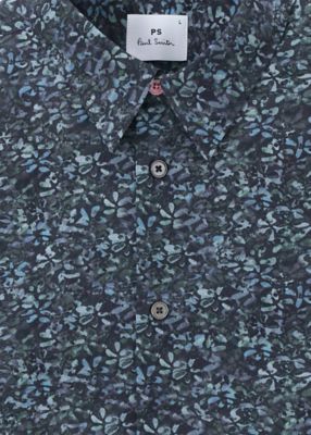 ”Ｔｅｘｔｕｒｅｄ　Ｆｌｏｒａｌ”　プリントシャツ（１５２３０８１４９ＴＮ）