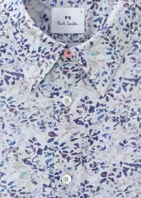 ”Ｔｅｘｔｕｒｅｄ　Ｆｌｏｒａｌ”　半袖シャツ（１５２３０８６１９ＰＮ）