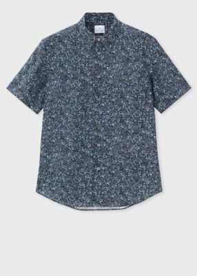 ”Ｔｅｘｔｕｒｅｄ　Ｆｌｏｒａｌ”　半袖シャツ（１５２３０８６１９ＰＮ）