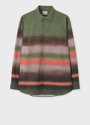 ＜Paul Smith (Men)＞”Ｇｒａｄｉｅｎｔ　Ｓｔｒｉｐｅ”　カジュアルシャツ（１５２３０９７２００７６５Ｘ＿＿＿＿）