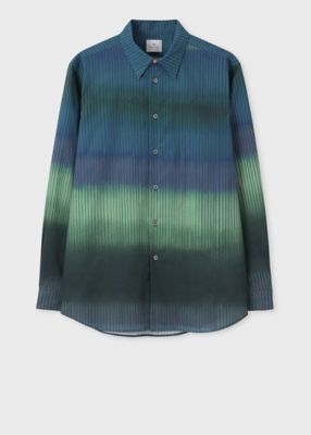 ”Ｇｒａｄｉｅｎｔ　Ｓｔｒｉｐｅ”　カジュアルシャツ（１５２３０９７６５Ｘ）