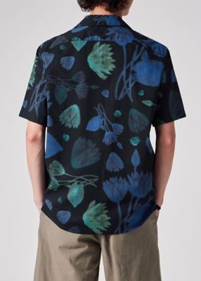 ”Ｈａｌｆ　Ｔｏｎｅ　Ｆｌｏｒａｌ”　オープンカラーシャツ（１５２３１３６９５Ｕ）