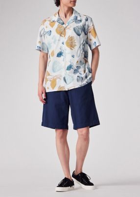 ”Ｈａｌｆ　Ｔｏｎｅ　Ｆｌｏｒａｌ”　オープンカラーシャツ（１５２３１３６９５Ｕ）