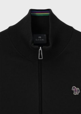 Paul Smith うさぎ 刺繍 マルチ ストライプ ジップアップ ニット Paul Smith うさぎ 刺繍 マルチ ストライプ ジップアップ ニット