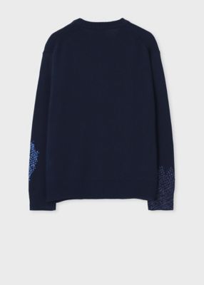 Half Tone Floral” クルーネックニット