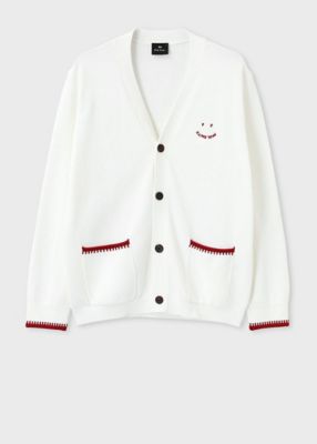 ＜Paul Smith (Men)＞”Ｈａｐｐｙ”　バイカラーカーディガン（１５２４０５３３３Ｚ）
