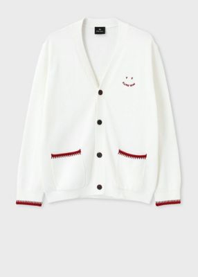 ＜Paul Smith (Men)＞”Ｈａｐｐｙ”　バイカラーカーディガン（１５２４０５９０００３３３Ｚ＿＿＿＿）