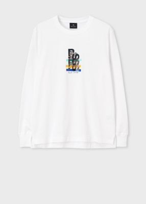 ＜Paul Smith (Men)＞”Ｚｅｂｒａ　Ｓｔｒｉｄｅ”　長袖Ｔシャツ（１５２５６２８２８Ｒ）