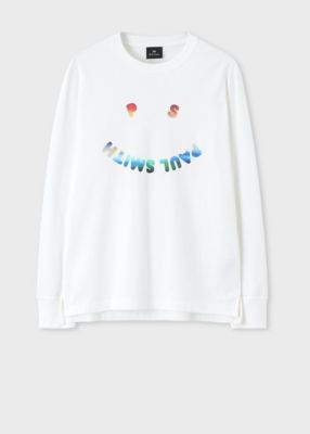 ＜Paul Smith (Men)＞”Ｈａｐｐｙ　Ｇｒａｄａｔｉｏｎ”長袖Ｔシャツ（１５２５７０５５００８２８Ｒ＿＿＿＿）