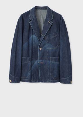 ＜Paul Smith (Men)＞ＲＥＤ　ＥＡＲ　サンフェードデニム　ワークジャケット（１５２６０１ＲＪ１００）