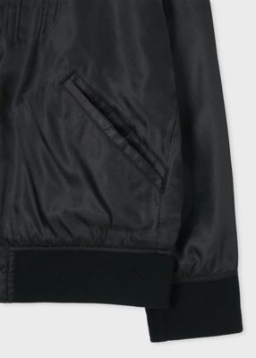 RED EAR ストライプ ボア フーデッド ブルゾン