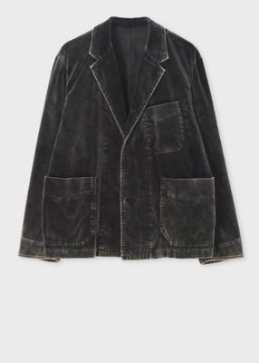 ＜Paul Smith (Men)＞ＲＥＤ　ＥＡＲ　ウォッシュドベロア　ワークジャケット（１５２６０６ＲＪ１００）