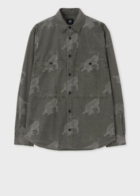 ＜Paul Smith (Men)＞ＲＥＤ　ＥＡＲ　”Ｓｕｇｉｄｏｅ”　カジュアルシャツ（１５２６５１ＲＪ１０７）