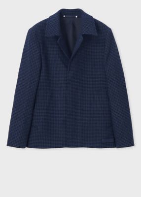 ＜Paul Smith (Men)＞ハウンドトゥースチェック　ブルゾン（１５２７０１３７４Ｚ）