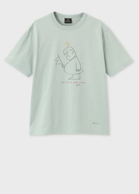 Ｄｒａｗｎ　ｂｙ　Ｐａｕｌ　”Ｇｅｎｔｌｅｍａｎ＆Ｂｉｒｄ”　Ｔシャツ（１５２７１０２２０Ｘ）