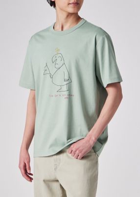 Ｄｒａｗｎ　ｂｙ　Ｐａｕｌ　”Ｇｅｎｔｌｅｍａｎ＆Ｂｉｒｄ”　Ｔシャツ（１５２７１０２２０Ｘ）
